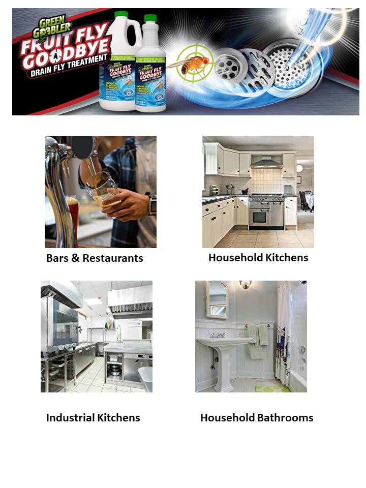 Green Gobbler 32 oz. Fruit Fly and Drain Fly Killer with 22.5 oz ...